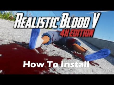 realistic blood v